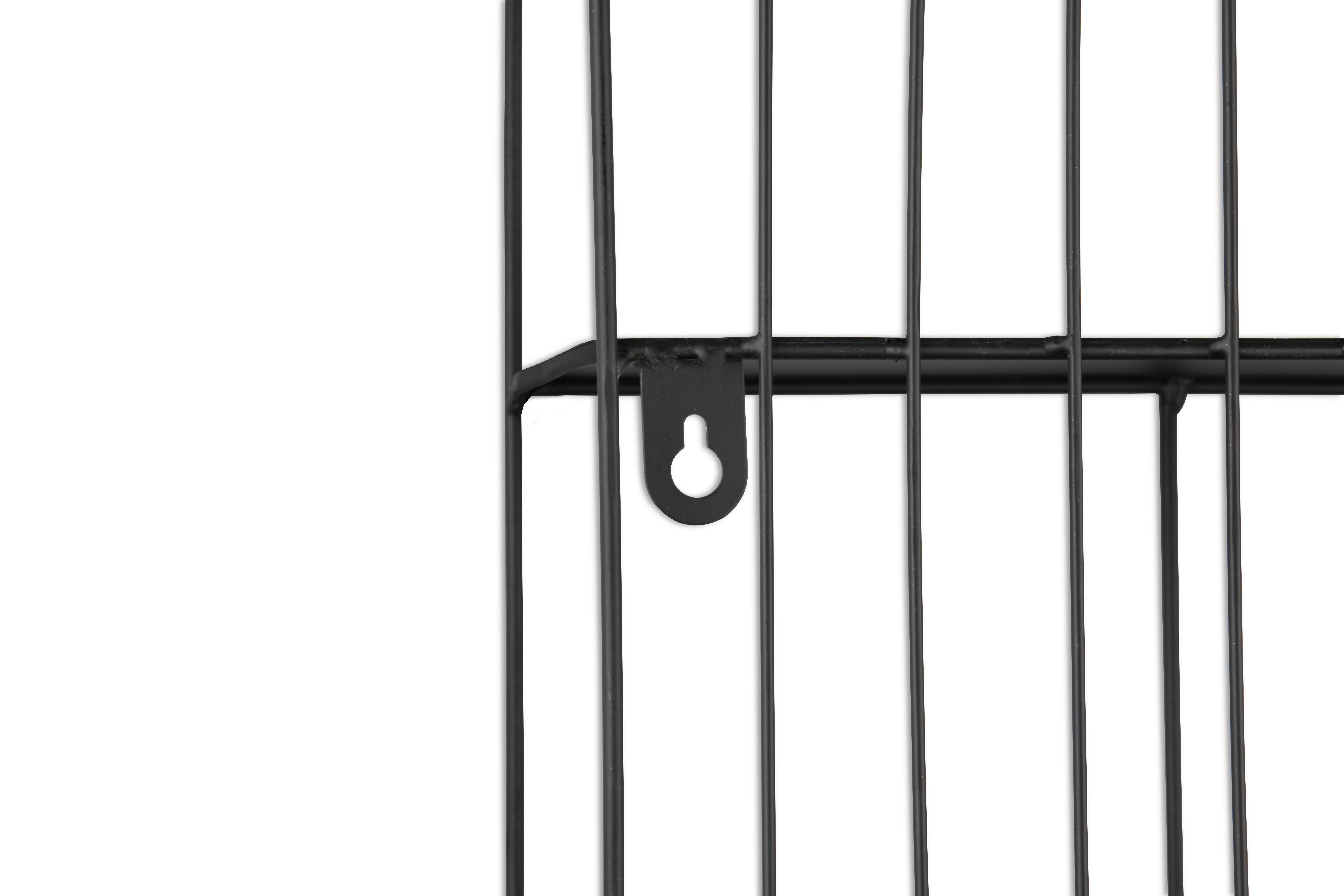 Thumbnail - Wandregal Ivy schwarz B/H/T: ca. 55x54x11 cm