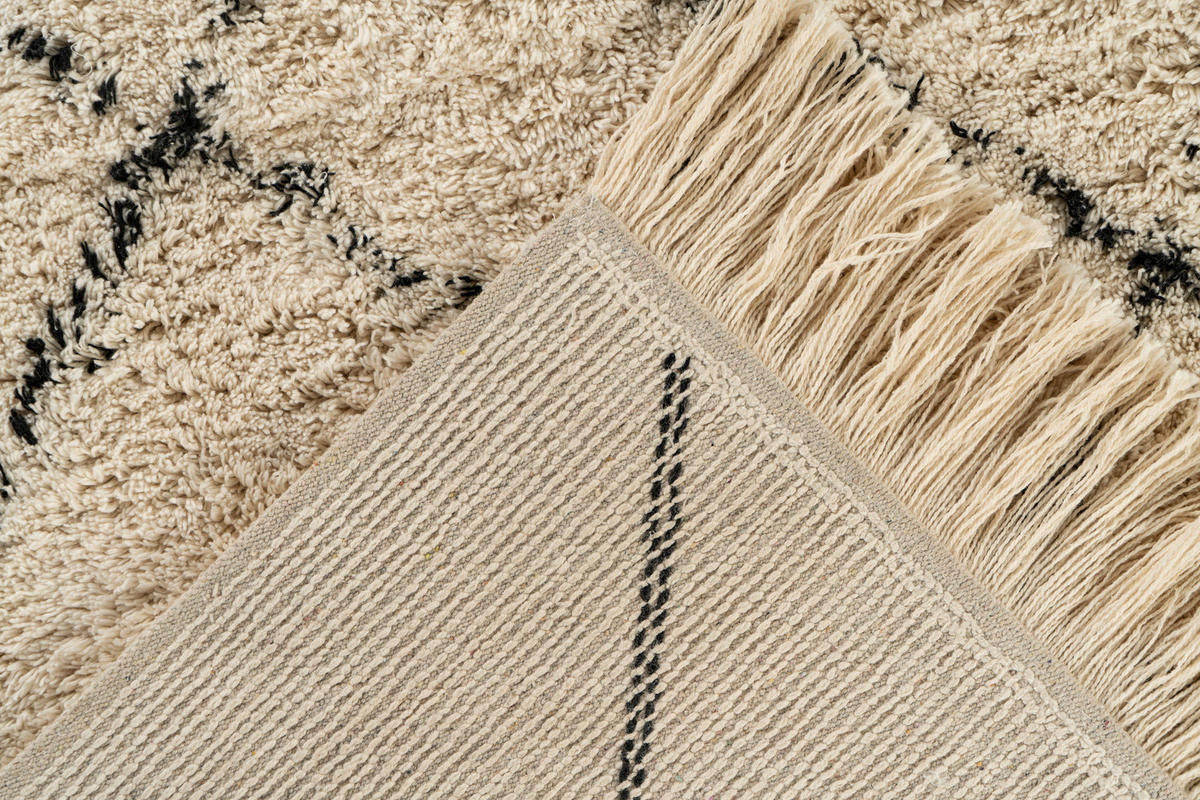 360Living Teppich Mylen schwarz B/L: ca. 160x230 cm Mylen - creme/schwarz (160,00/230,00cm) - 360Living