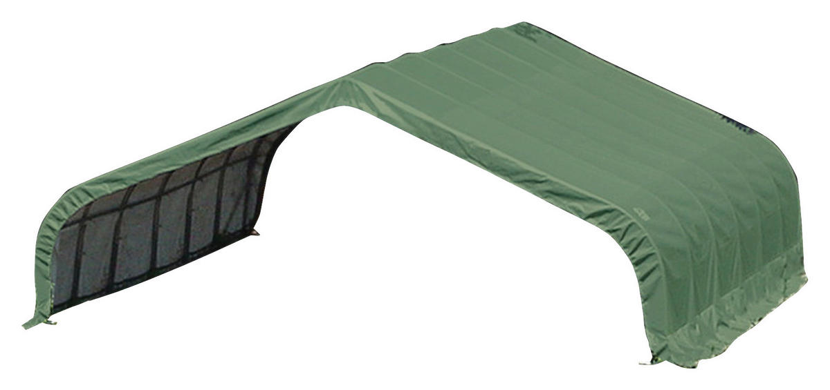 ShelterLogic Weidezelt 49,6m² grün Kunststoff B/H/T: ca. 670x380x730 cm 49,6m² - grün (670,00/380,00/730,00cm) - ShelterLogic