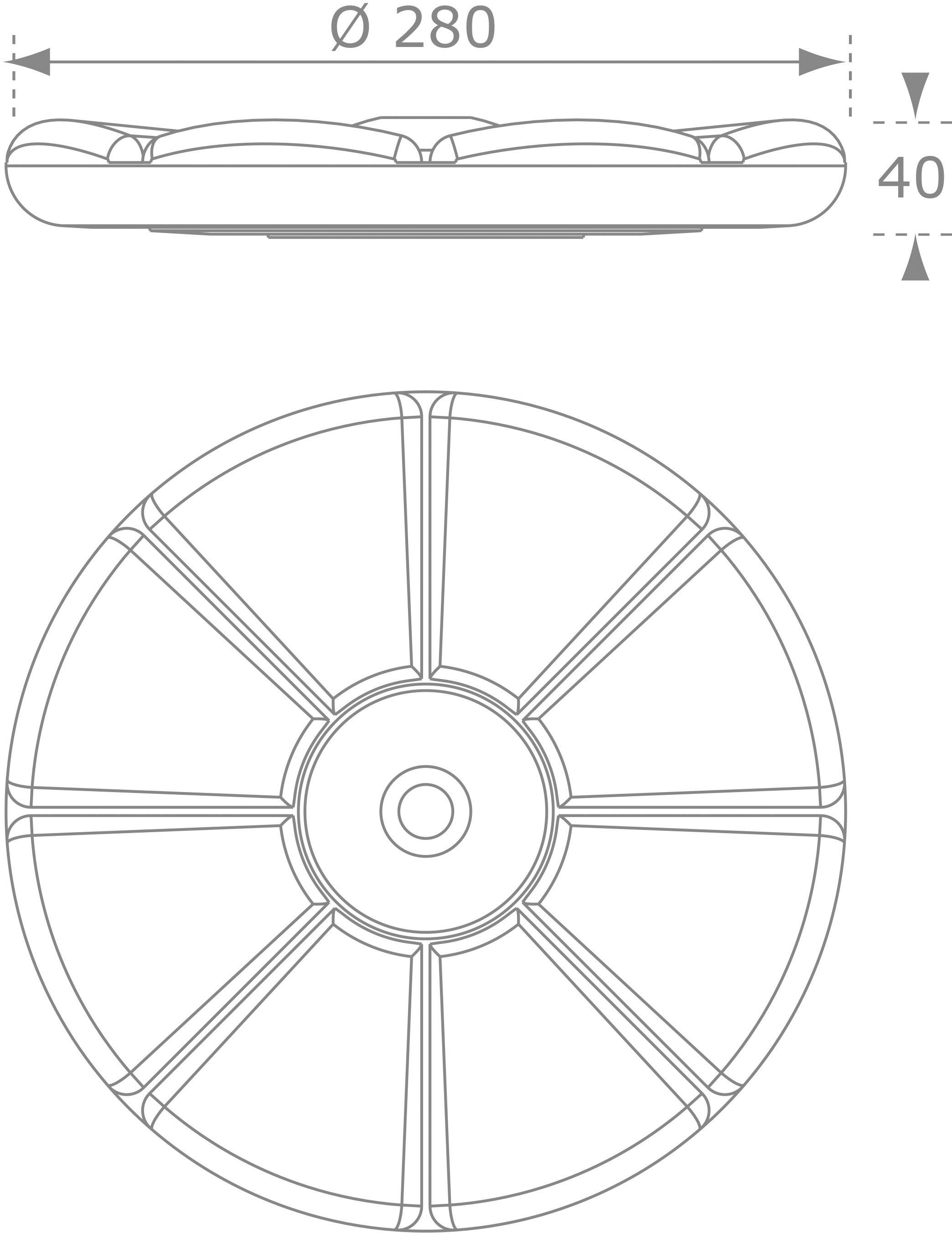 Thumbnail - AXI Tellerschaukel gelb H/D: ca. 350x28 cm