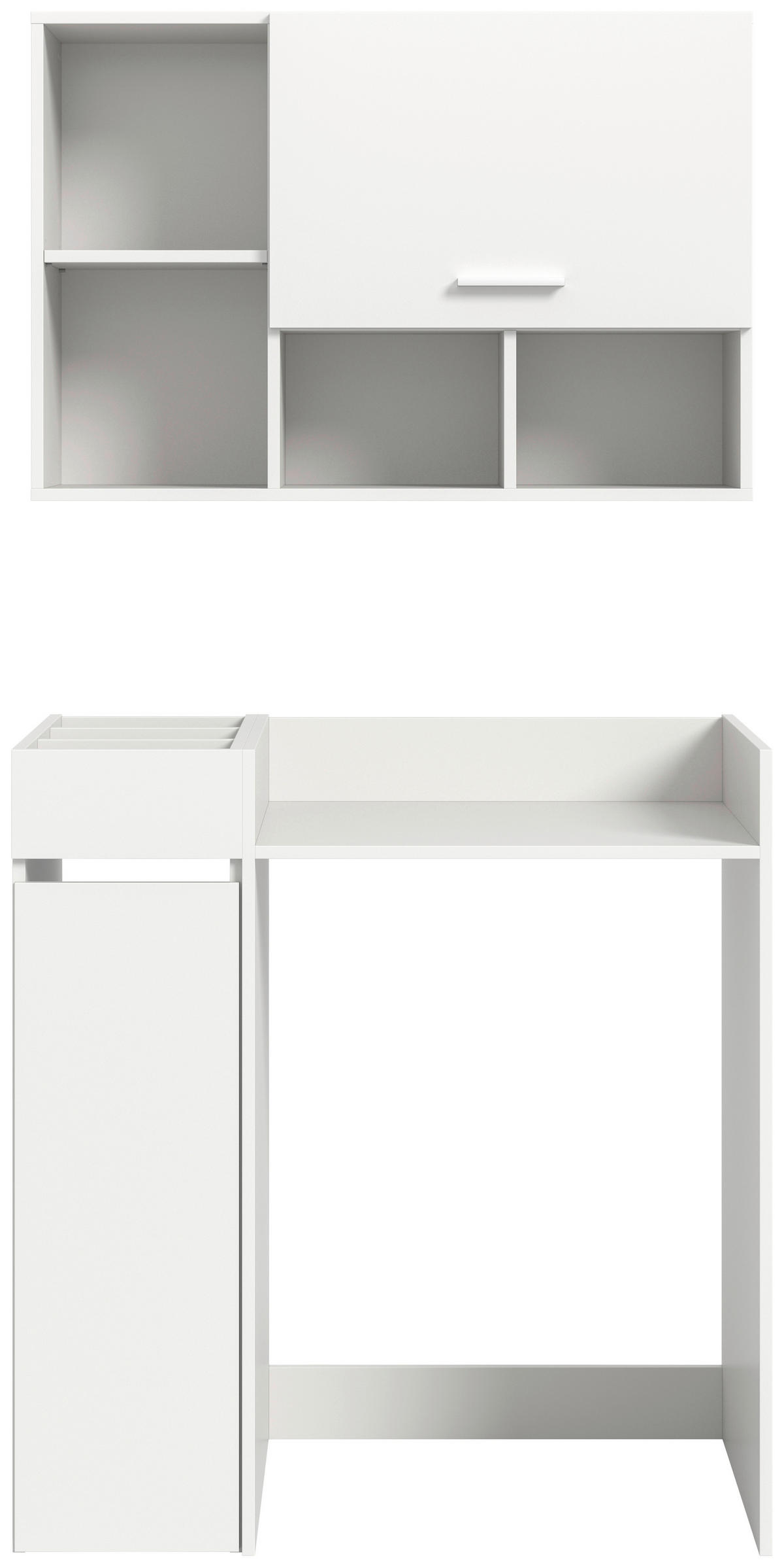 Waschmaschinenumbauschrank Free weiß B/H/T: ca. 95x195x60 cm Free - weiß (95,00/195,00/60,00cm) - xonox.home
