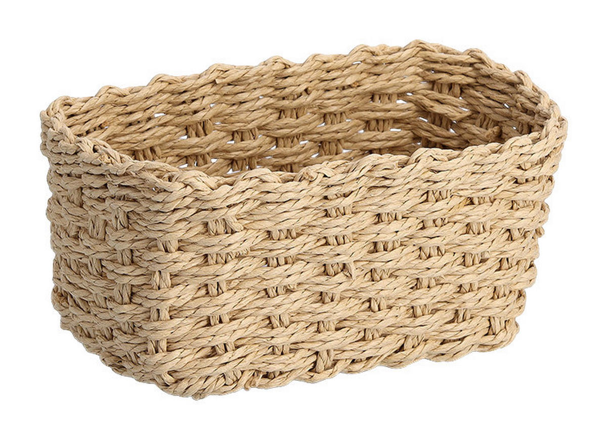 Zeller Aufbewahrungskorb-Set natur Papiergeflecht Aufbewahrungskorb-Set_3tlg. - natur - Zeller