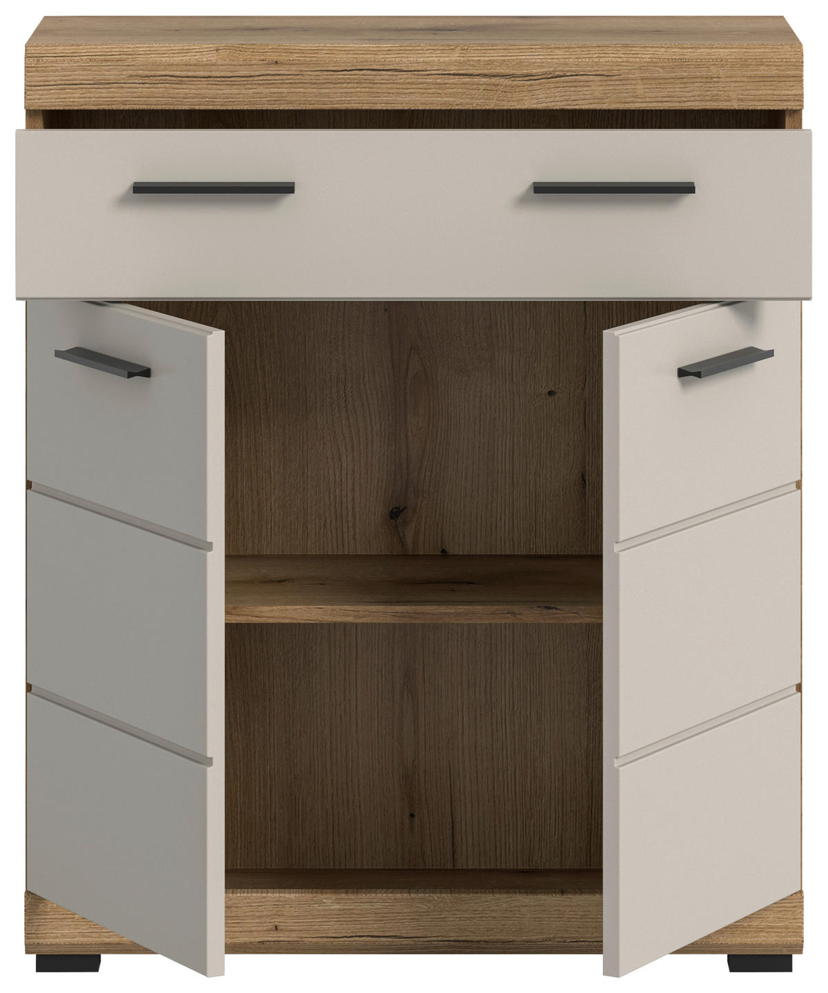 Badhochschrank Scout Evoke Oak Nachbildung Kaschmirgrau Nachbildung B/H/T: ca. 74x88x31 cm Scout - Kaschmirgrau (74,00/88,00/31,00cm) - xonox.home