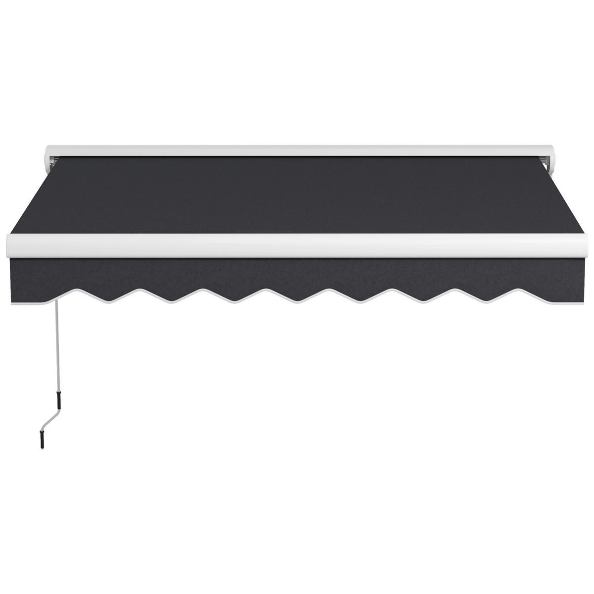 Outsunny Markise grau B/H/L: ca. 250x200x150 cm Markise - grau (150,00/250,00/200,00cm) - Outsunny