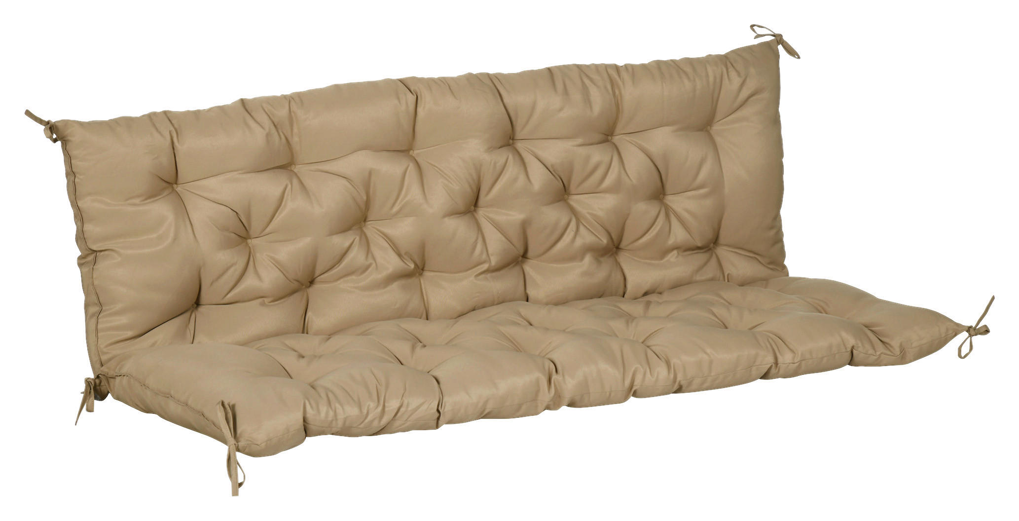 Outsunny Bankauflage khaki Schaumstoff B/H/L: ca. 98x8x150 cm Bankauflage - khaki (150,00/98,00/8,00cm) - Outsunny