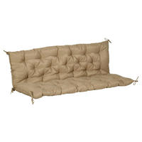 Outsunny Bankauflage khaki Schaumstoff B/H/L: ca. 98x8x150 cm Bankauflage - khaki (150,00/98,00/8,00cm) - Outsunny