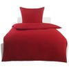 Microfaser Bettwäsche Bettwäsche_Microfaser_Biese - rot/grau (135,00/200,00cm)