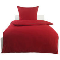 Microfaser Bettwäsche Bettwäsche_Microfaser_Biese - rot/grau (135,00/200,00cm)