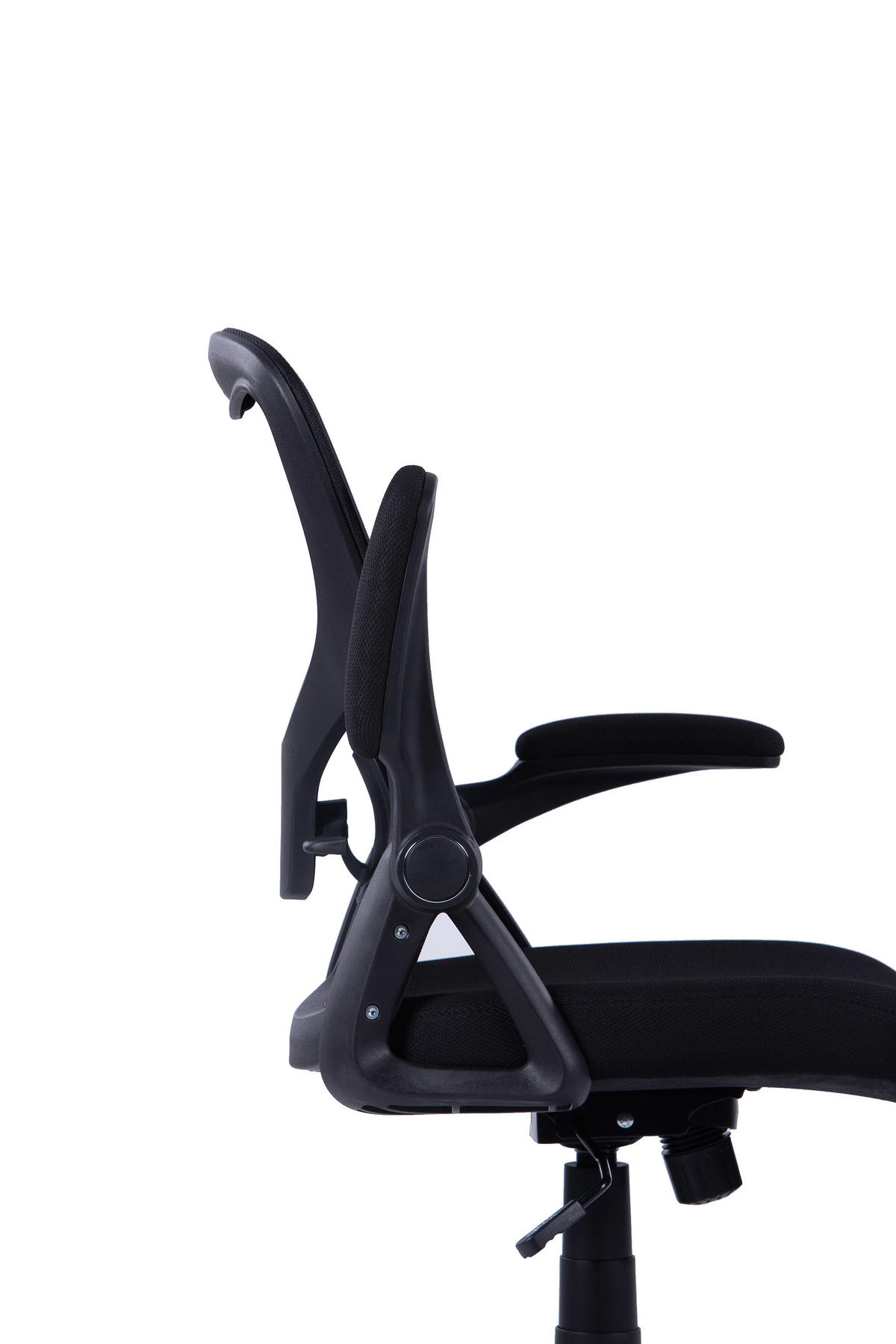 Chefsessel FLEX schwarz schwarz schwarz Webstoff Netzstoff Kunststoff FLEX - schwarz - byLIVING