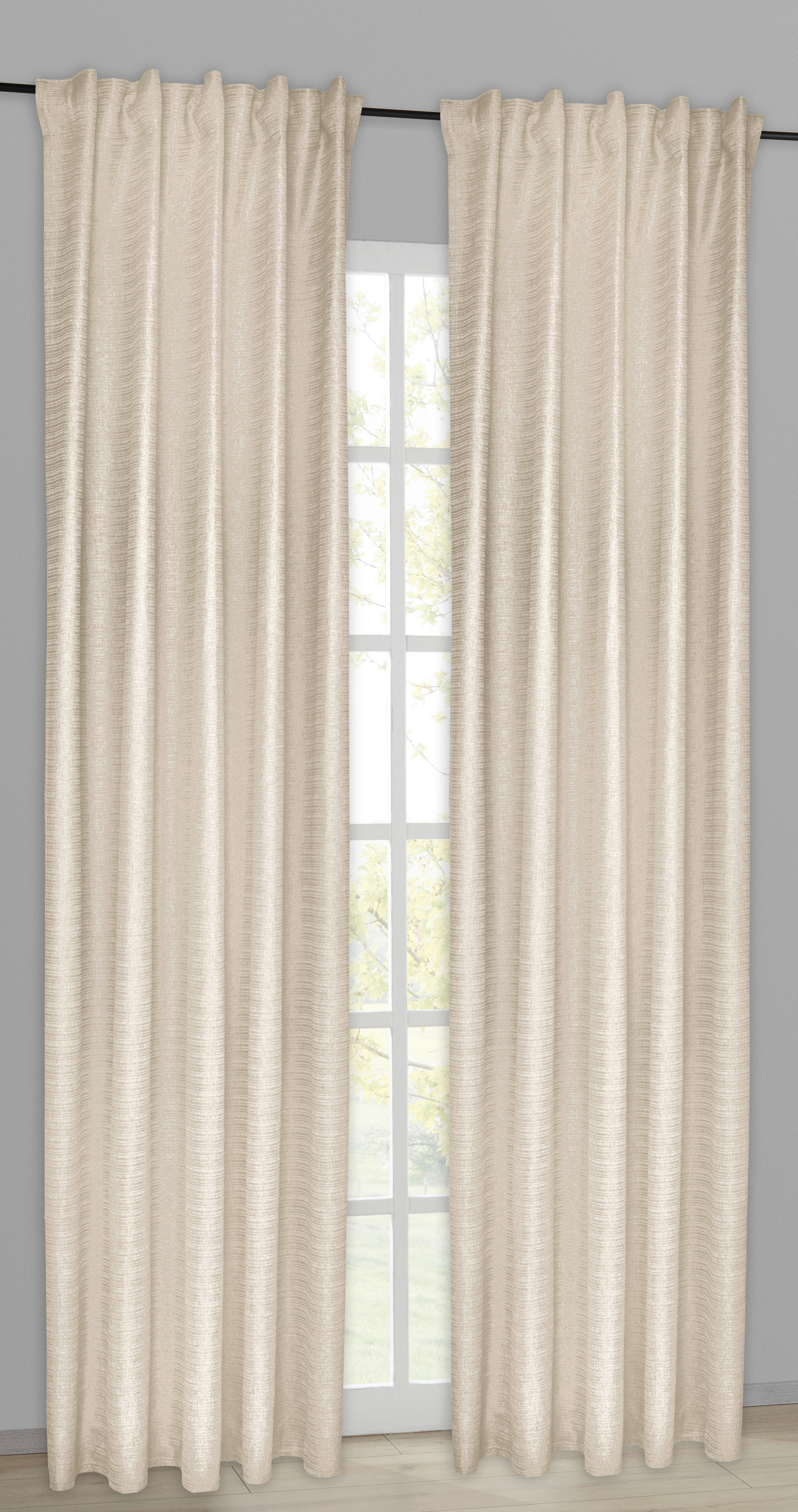 Kombivorhang Susan beige B/L: ca. 140x245 cm Susan - beige (140,00/245,00cm) - silver edition