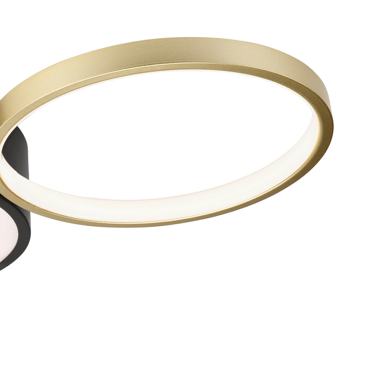 Lamkur LED-Deckenleuchte ALIZEE 50980 schwarz gold PVC Stahl H/L: ca. 9,5x60 cm 3 Brennstellen Alizee - gold/schwarz (60,00cm) - Lamkur