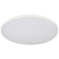 GLOBO Deckenleuchte Opal weiß Kunststoff H/D: ca. 3,5x30 cm 1 Brennstellen Nielsen - weiß/Opal (30,00/3,50cm) - GLOBO