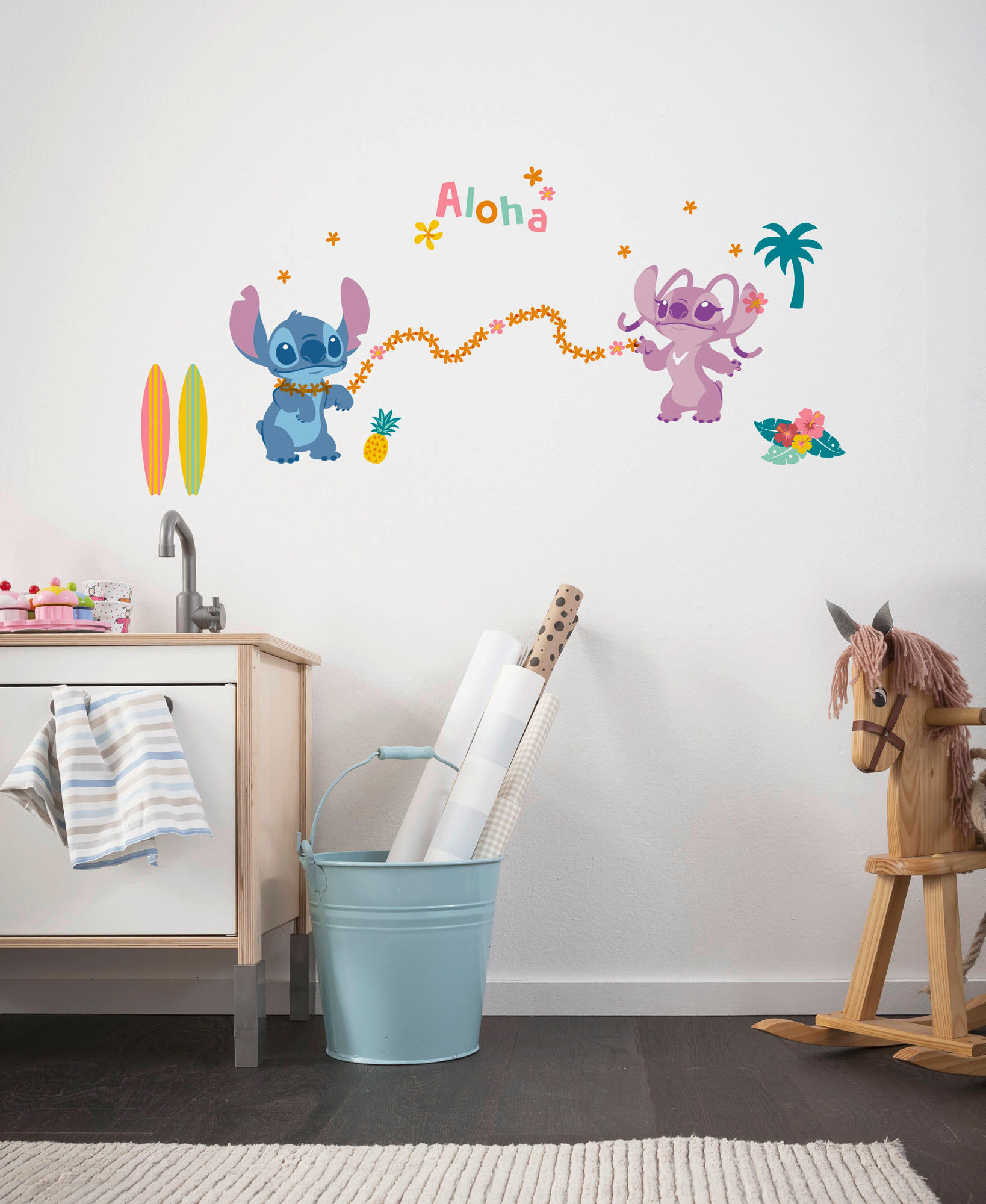Komar Wandtattoo Stitch Aloha  Stitch Aloha B/L: ca. 50x70 cm Stitch Aloha - (50,00/70,00cm) - Komar