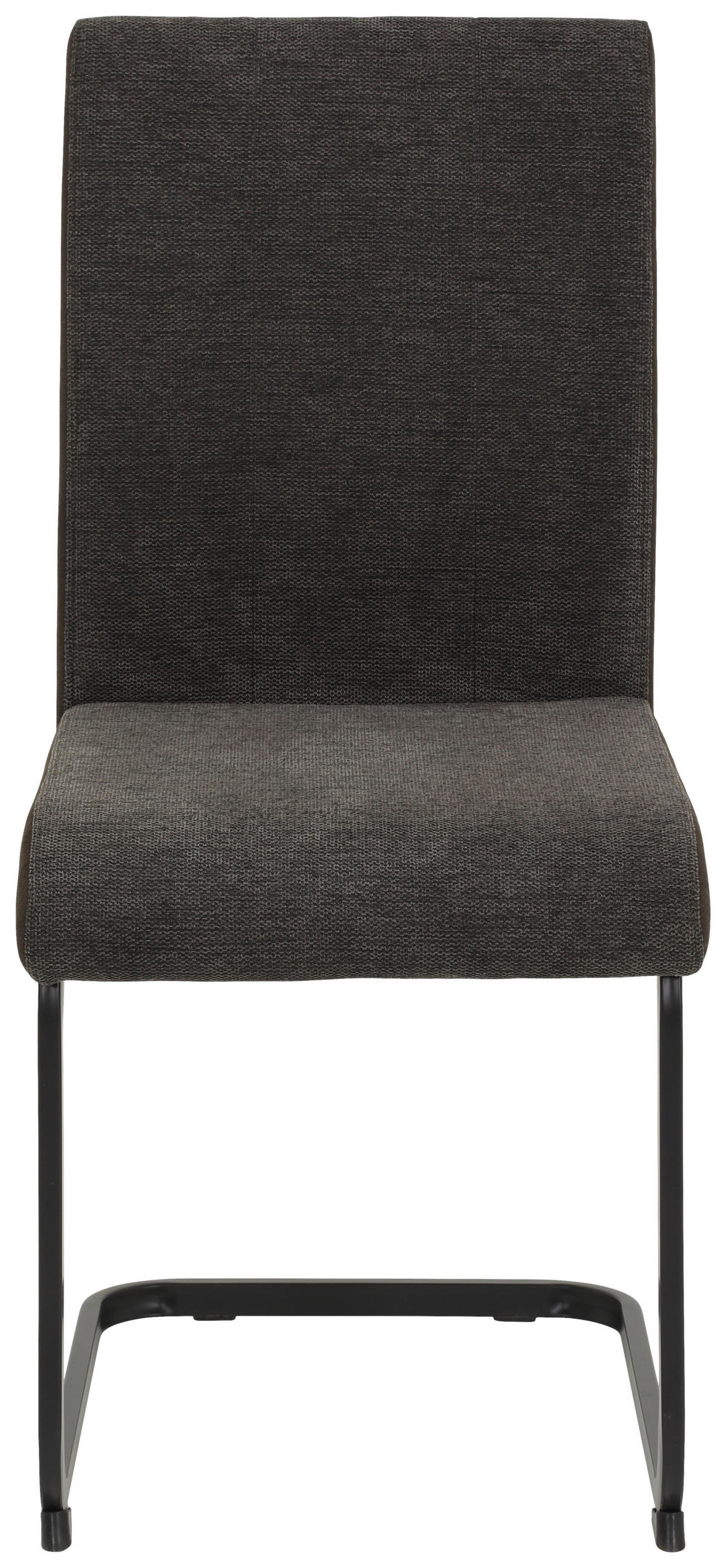 Stuhl 2er Set LINN braun schwarz Webstoff Metall B/H/T: ca. 43x92x52 cm 2er Set LINN - braun/schwarz (43,00/92,00/52,00cm) - Hela