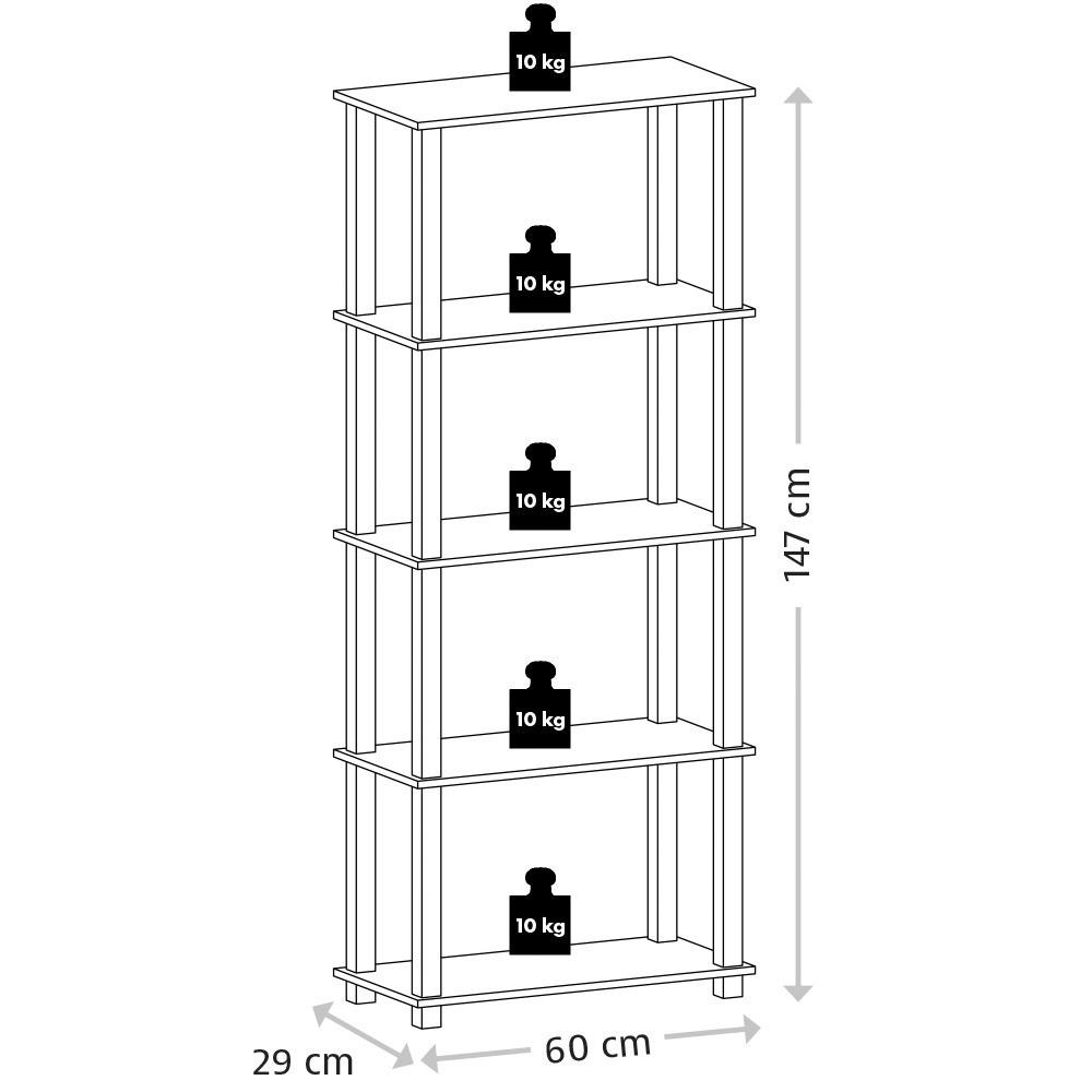 Thumbnail - Kesper Regal grau Kunststoff B/H/L: ca. 29x147x60 cm