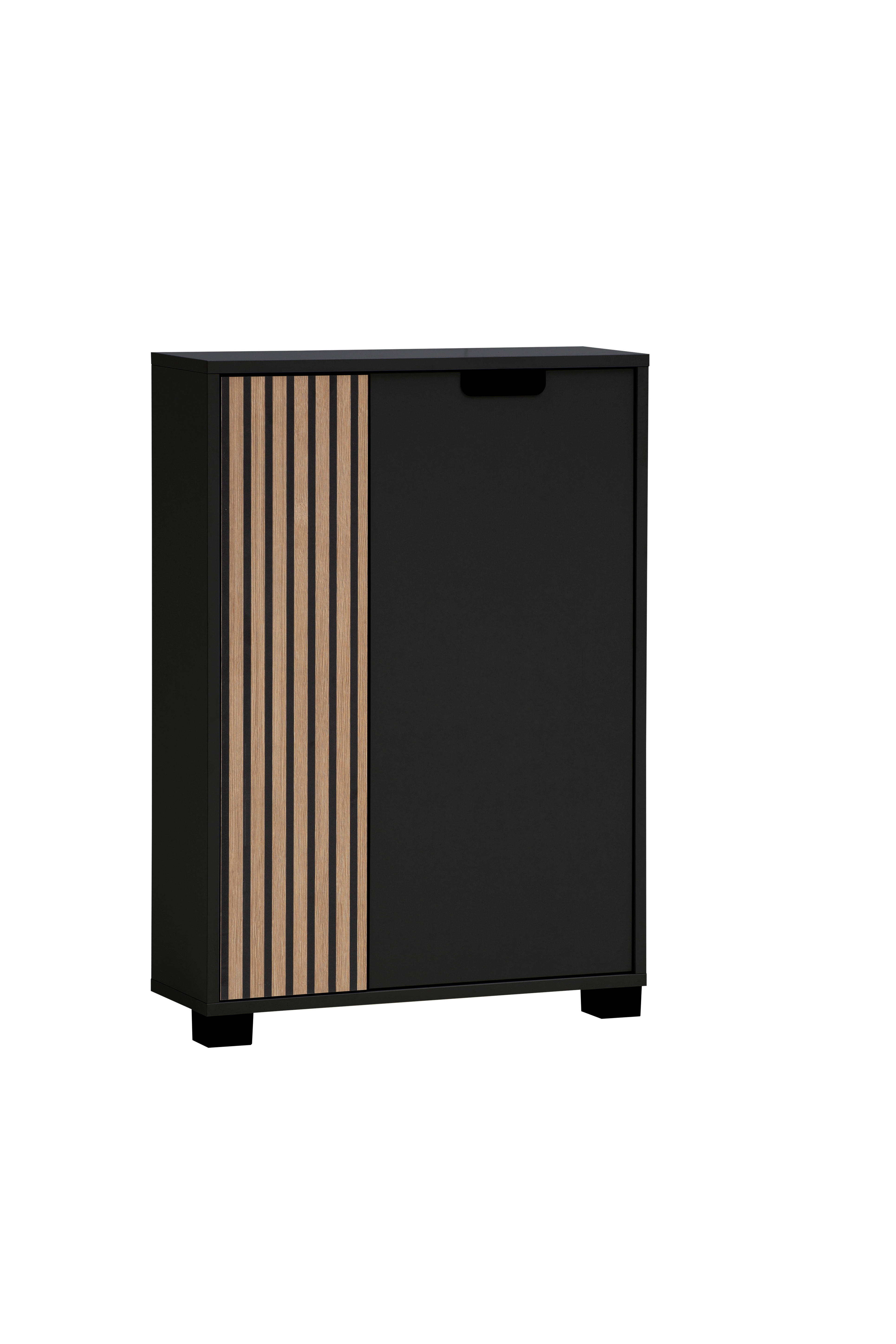 Unterschrank Ryker schwarz matt B/H/T: ca. 59,8x85,2x19,55 cm Ryker - schwarz (59,80/85,20/19,55cm) - Möbelpartner