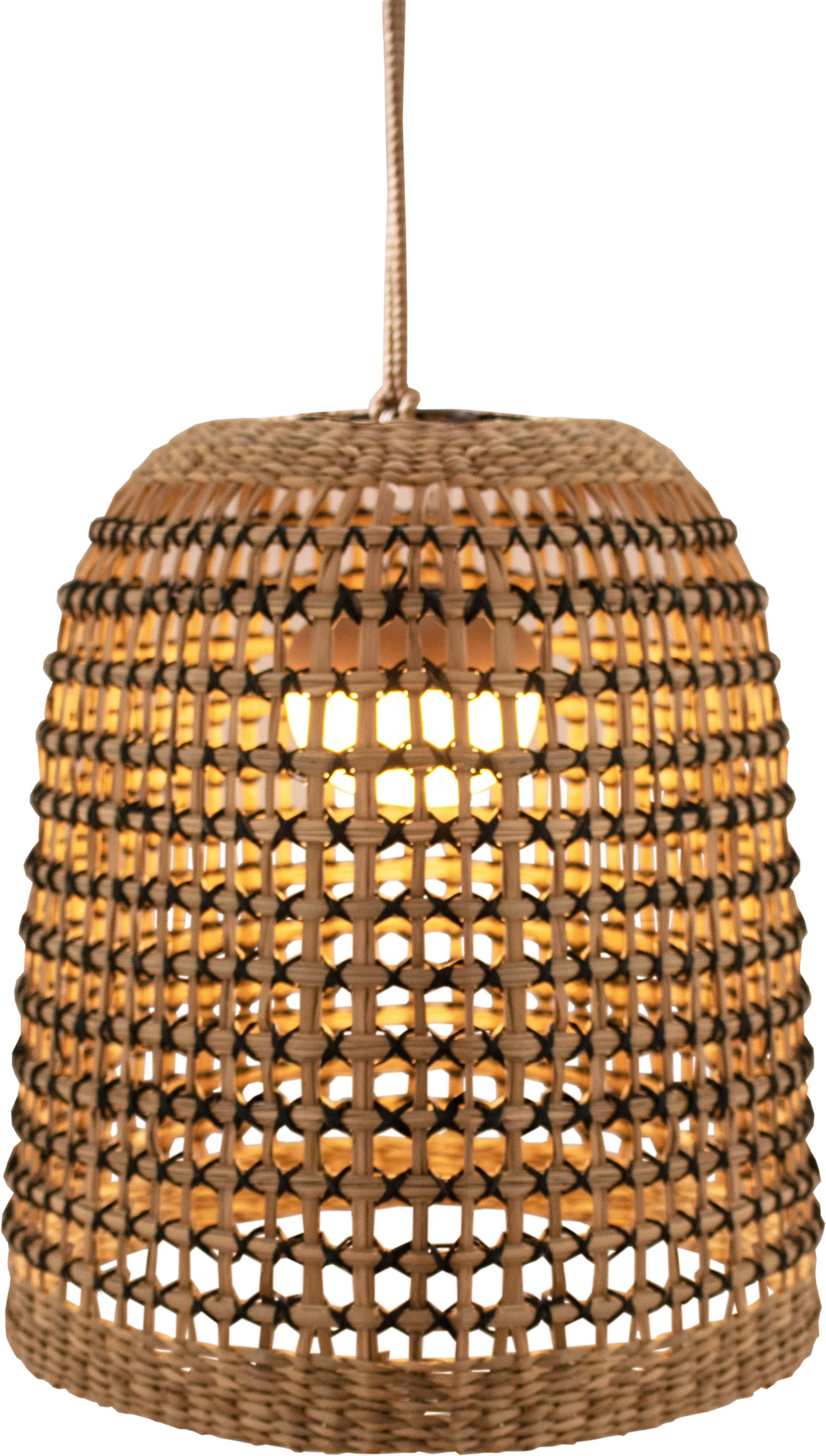 NewGarden LED-Pendelleuchte braun B/H/L: ca. 33x35x33 cm 1.0 Brennstellen POSITANO 35 - braun (33,00/33,00/35,00cm) - NewGarden