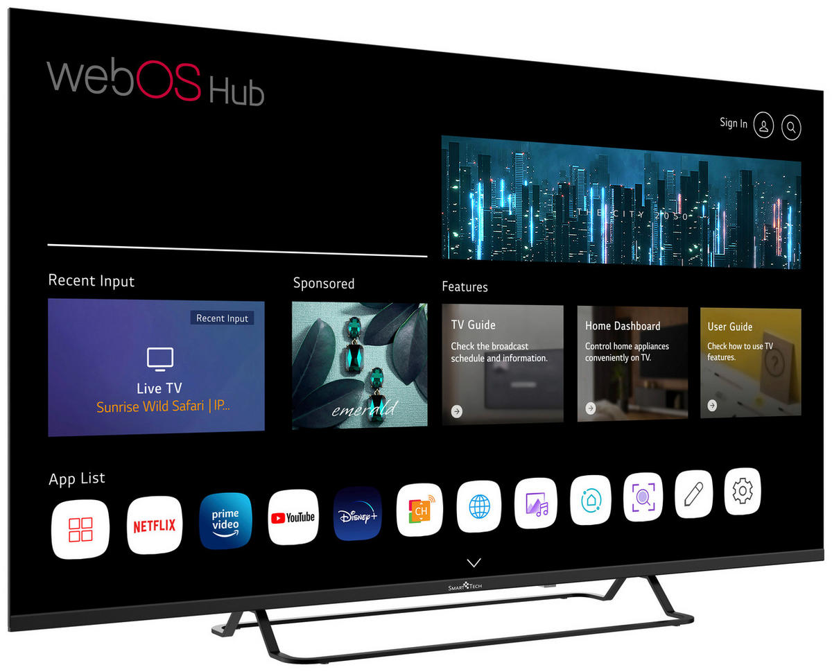 Smart-Tech LED-TV schwarz D: ca. 126 cm LED-TV_50"_4K_50UW02V_SmartTech - schwarz (126,00cm) - Smart-Tech