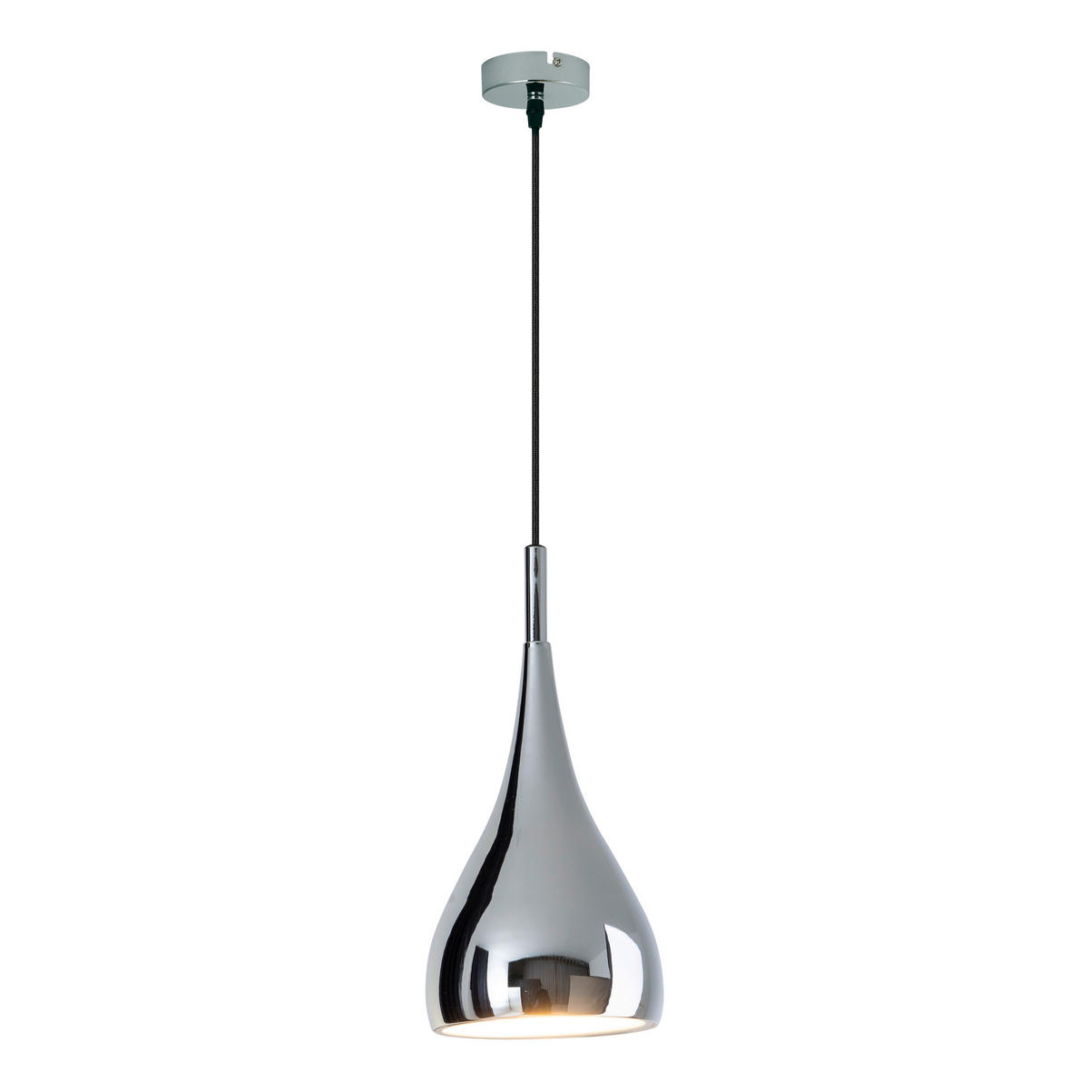 Näve Leuchten Pendelleuchte 6025342 Chrom Metall B/H/T: ca. 15x139x15 cm E27 1 Brennstellen Style - Chrom (15,00/139,00/15,00cm) - Näve Leuchten