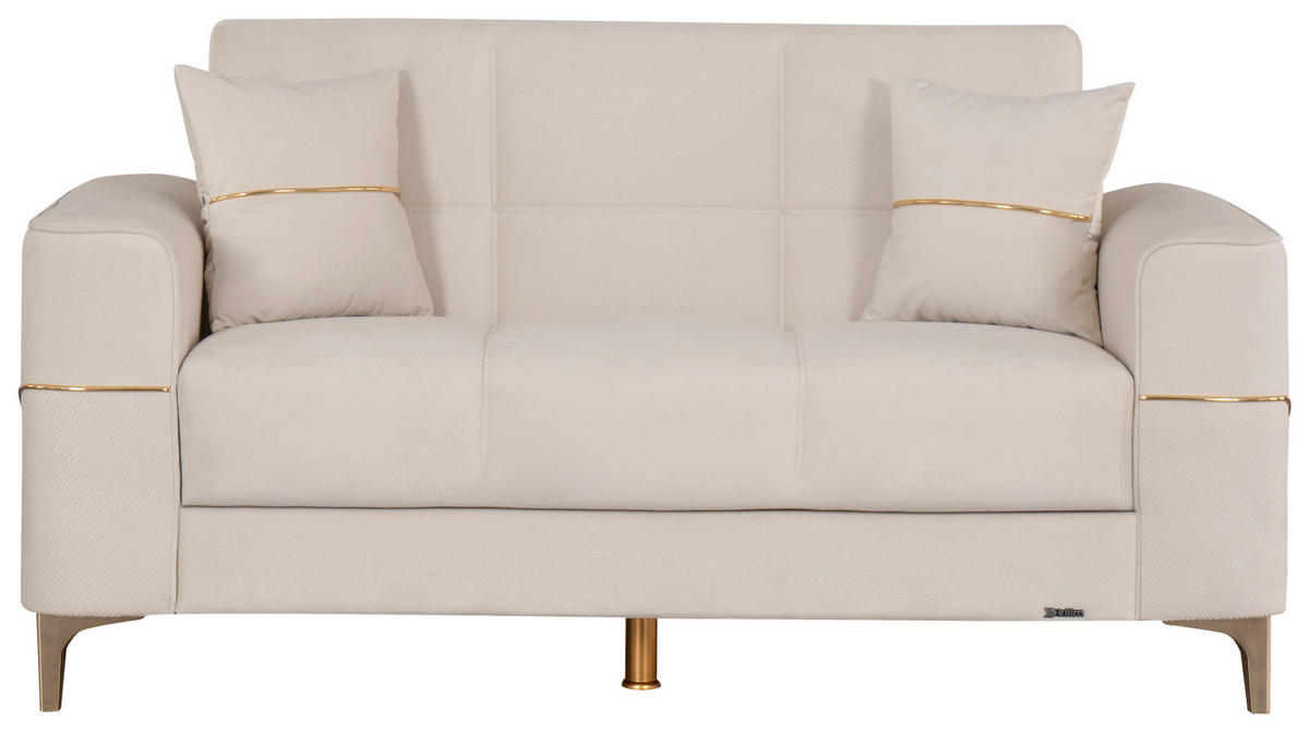 Sofa 3-2-1 Salda beige Microfaser Salda - gold/beige