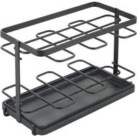 Metaltex Organizer schwarz Eisen B/H/L: ca. 23x15x11 cm Küchenorganizer_Tokyo_Lava - schwarz (11,00/23,00/15,00cm) - Metaltex
