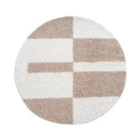 Sanat Hochflorteppich MILANO beige D: ca. 120 cm MILANO - beige (120,00cm) - Sanat