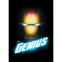 Komar Poster Avengers The Genius Disney B/L: ca. 50x70 cm Avengers The Genius - (50,00/70,00cm) - Komar