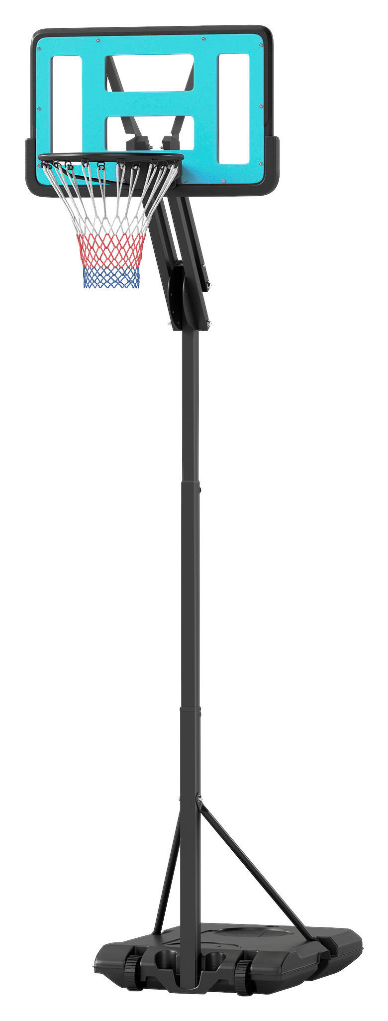 SPORTNOW Basketballkorb schwarz B/H/L: ca. 71x270x175 cm Basketballkorb - schwarz (175,00/71,00/270,00cm) - SPORTNOW