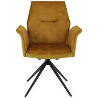 Hela Sessel SUSANNE I S gold Stoff B/H/T: ca. 65x92x64 cm SUSANNE I S - gold/schwarz (65,00/92,00/64,00cm) - Hela