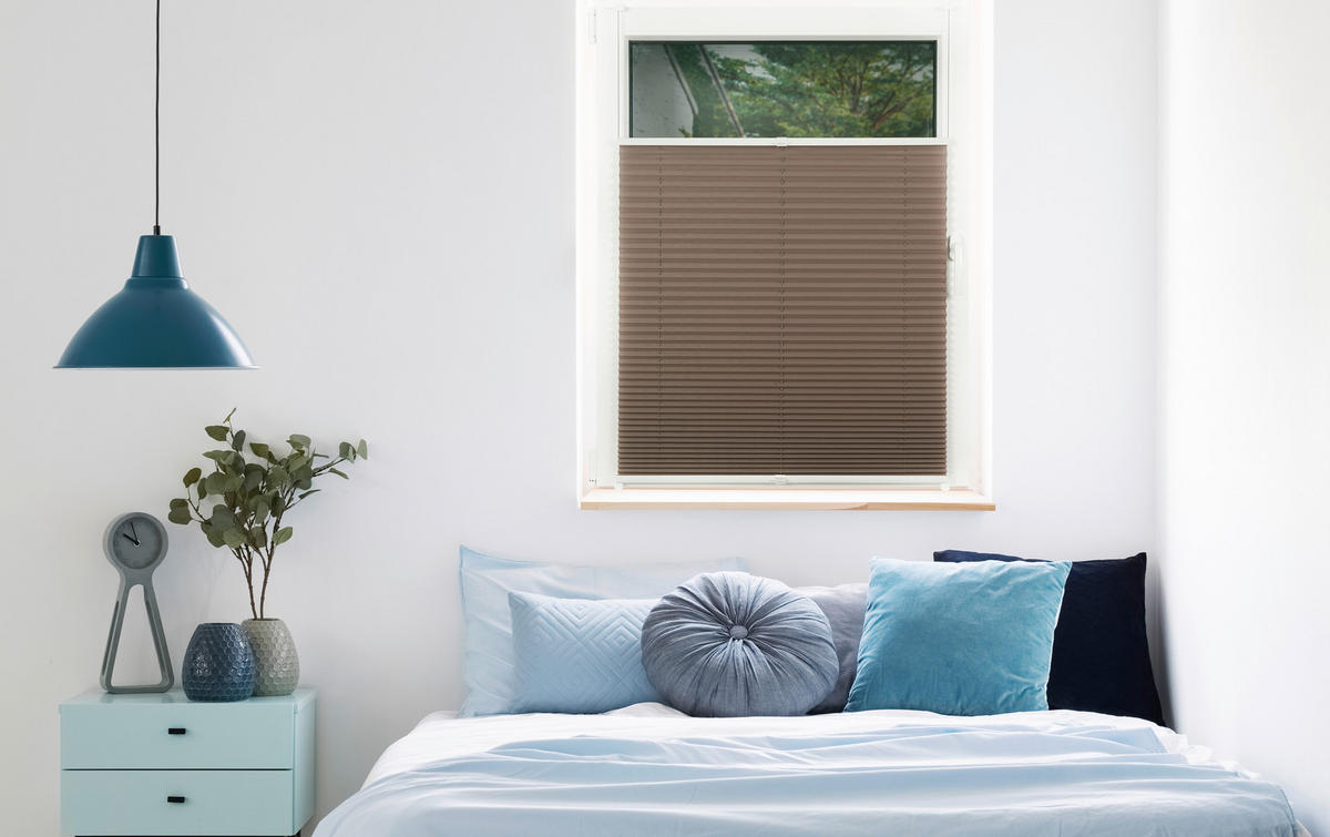 Hochwertiges Klemmplissee taupe B/L: ca. 80x130 cm Hochwertiges_Klemmplissee_Free - taupe (80,00/130,00cm)