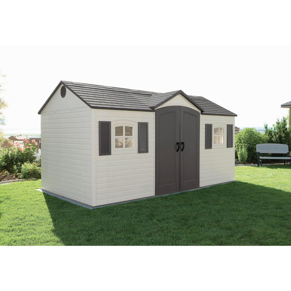 Thumbnail - Lifetime Gartenhaus Garten-Villa Lichtgrau B/H/L: ca. 457x244x244 cm