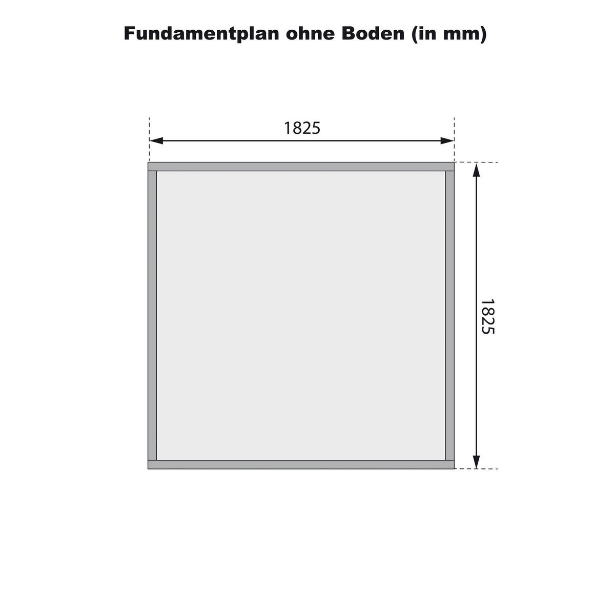 Karibu Gartenhaus Joschka 2 natur B/H/L: ca. 186x197x186 cm Joschka 2 - natur (186,00/186,00/197,00cm) - Karibu