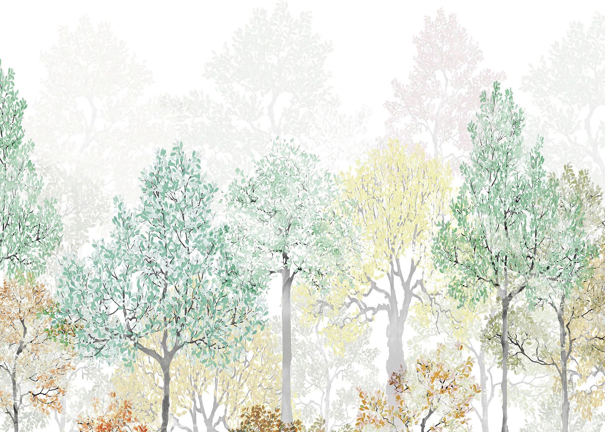 Komar Fototapete Bright Rainbow B/L: ca. 350x250 cm Bright Rainbow - (350,00/250,00cm) - Komar