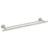 Doppel-Badetuchstange Chrom Edelstahl H/T/L: ca. 5,5x14x70 cm Doppel-Badetuchstange_Milano 70cm - Chrom (70,00cm) - POCOline