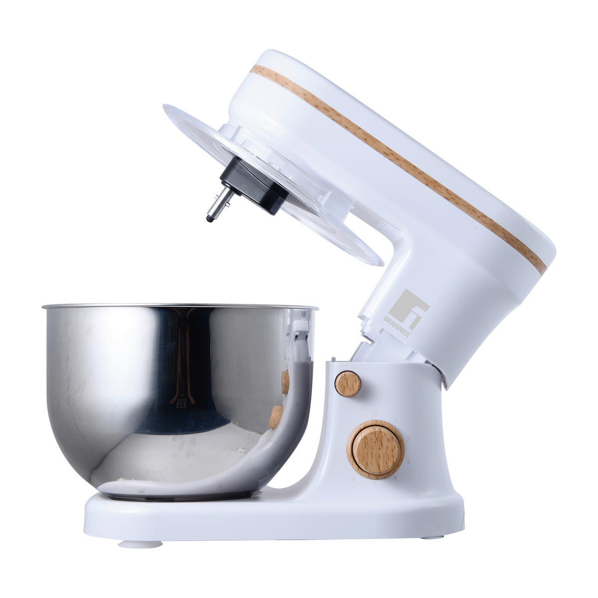 BERGNER Standmixer silber weiß NATURALLY - weiß/silber - BERGNER