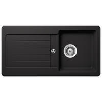 SCHOCK Einbauspüle Typos D-100S Nero Cristalite B/H/T: ca. 86x43,5x30,9 cm Typos D-100S - Nero (86,00/43,50/30,90cm) - SCHOCK