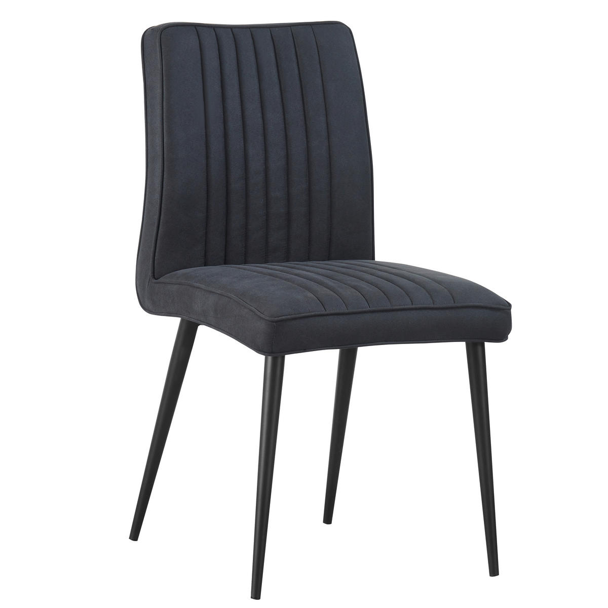 Stuhl Mona anthrazit schwarz Microfaser Metall Mona - schwarz/anthrazit