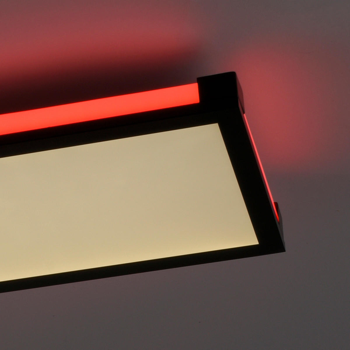 Just Light LED-Deckenleuchte MARIO 11622-18 schwarz weiß Kunststoff Metall B/H/T: ca. 25x7,1x100 cm 2 Brennstellen MARIO - weiß/schwarz (25,00/7,10/100,00cm) - Just Light