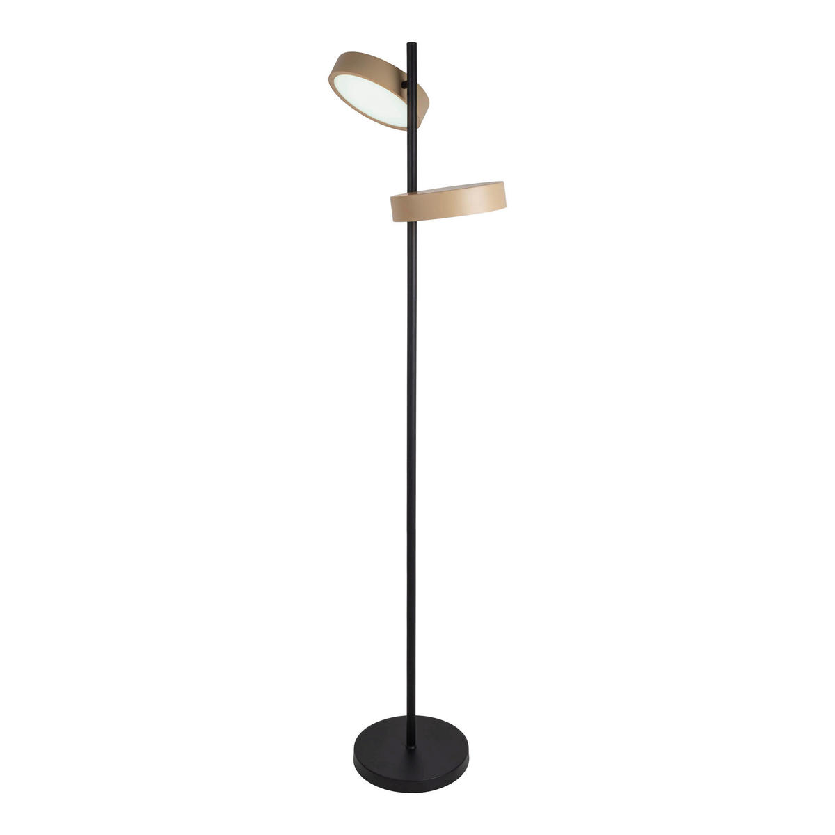 Näve Leuchten LED-Stehleuchte beige Kunststoff Metall B/H/T: ca. 53x165x28 cm TESSA - beige (53,00/165,00/28,00cm) - Näve Leuchten
