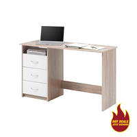 Schreibtisch Adria Eiche Sonoma Nachbildung weiß B/H/T: ca. 123x77x50 cm Adria - Eiche/weiß (123,00/77,00/50,00cm)
