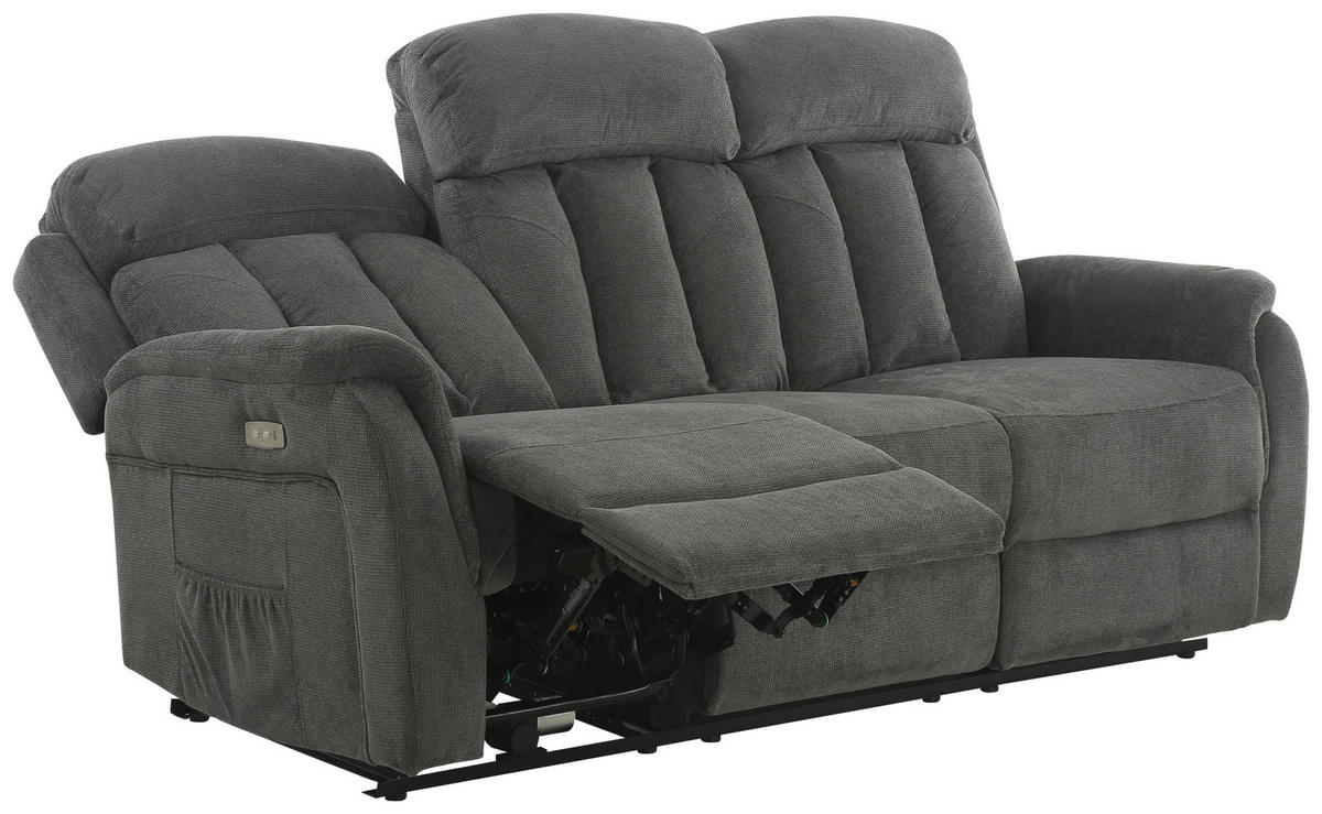 Sofa FM-3216-3P braun Microfaser B/H/T: ca. 200x100x95 cm FM-3216-3P - braun (200,00/100,00/95,00cm)