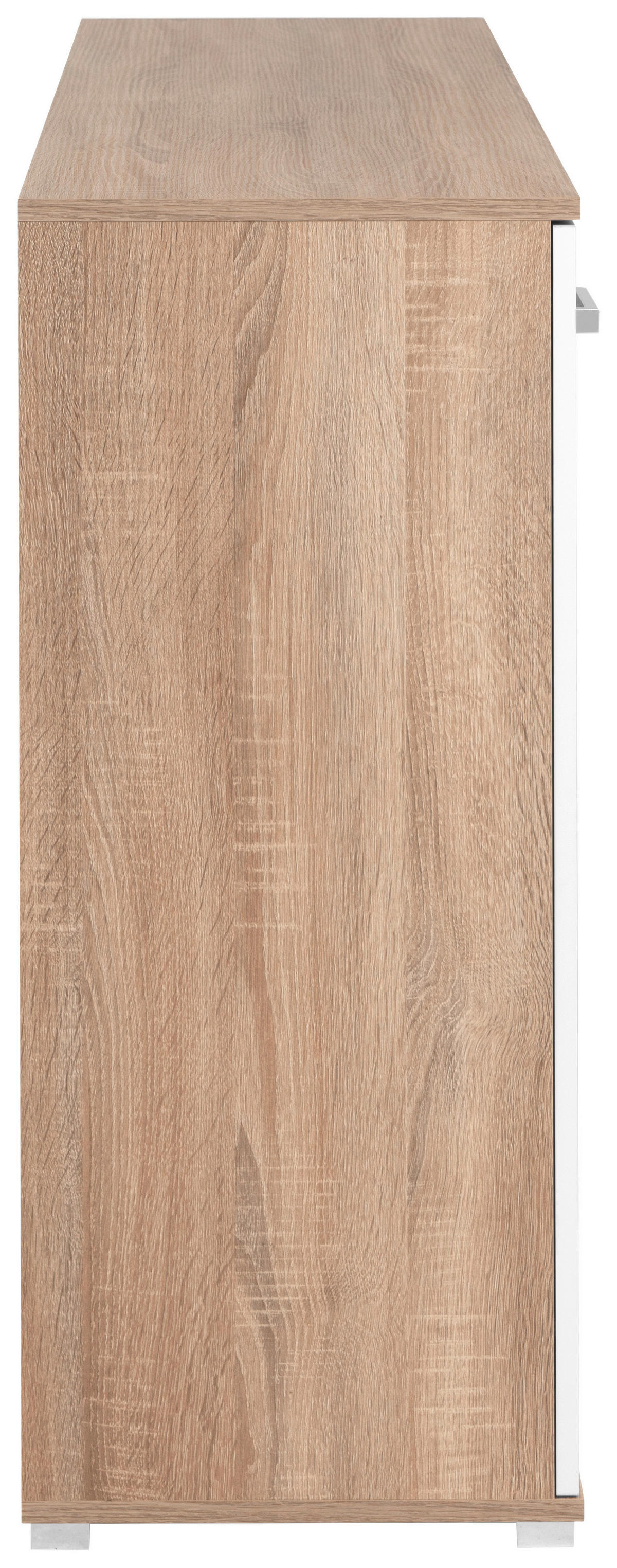 Sideboard Volos Eiche Sonoma Nachbildung weiß B/H/T: ca. 160x90x38 cm Volos - Eiche/weiß (160,00/90,00/38,00cm)