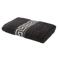 Duschtuch Mäander Mäander - schwarz (70,00/140,00cm) - POCOline