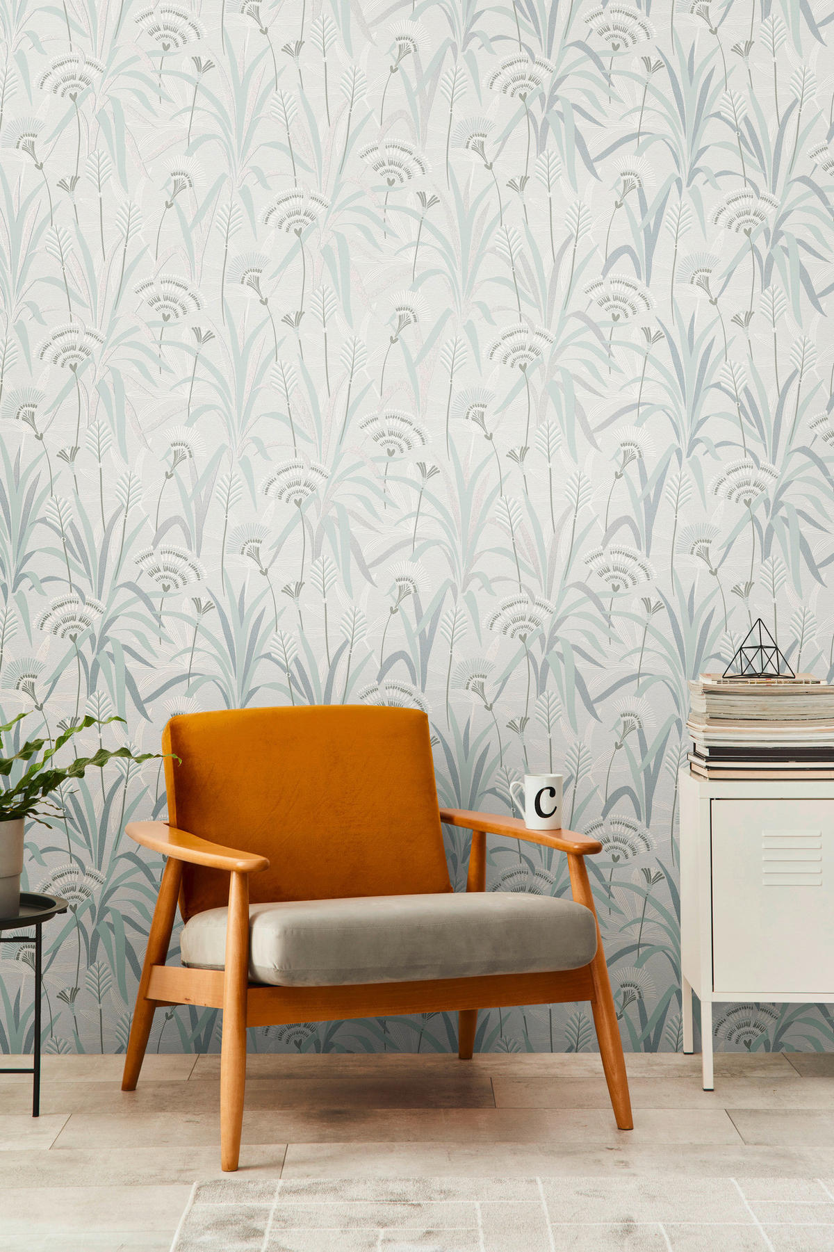 A.S.Création Vliestapete grau grün blau B/H/D: ca. 53x1005x9,2 cm Vliestapete - blau/grün (9,20/1005,00cm) - A.S.Creation