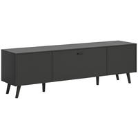 Lowboard LINEA grau schwarz B/H/T: ca. 185x55x40 cm LINEA - schwarz/grau (185,00/55,00/40,00cm) - xonox.home