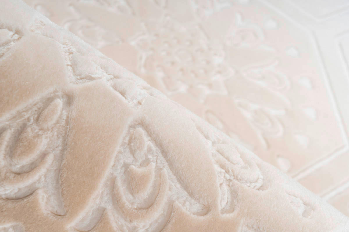 360Living Teppich Monroe creme B/L: ca. 80x300 cm Monroe - creme (80,00/300,00cm) - 360Living