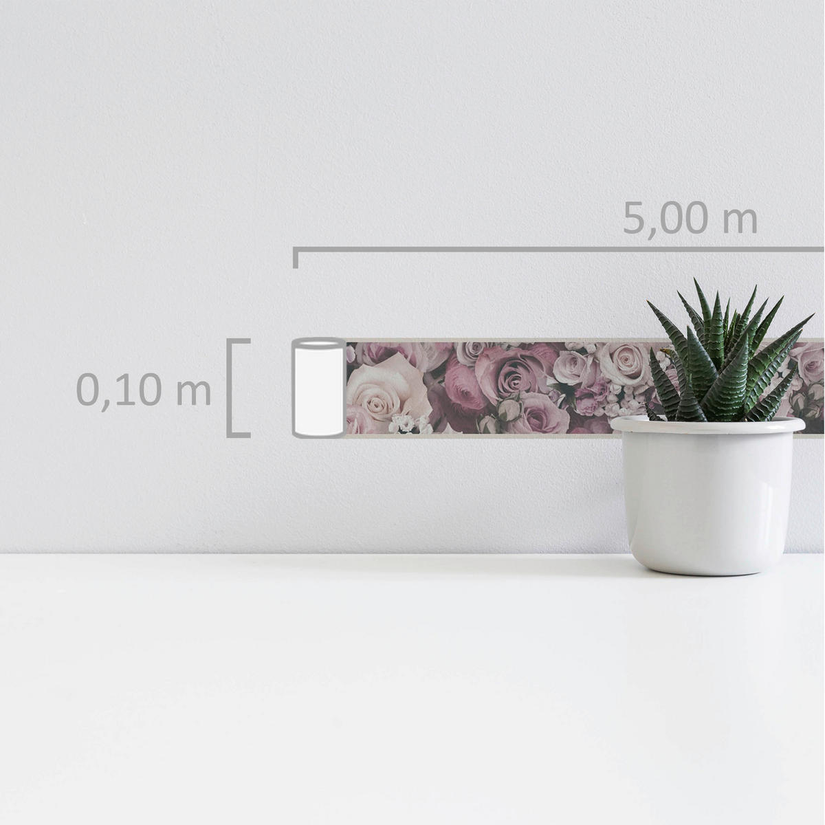 A.S.Creation Bordüre pastell B/H/D: ca. 10x500x6,5 cm Bordüre - pastell (6,50/500,00cm) - A.S.Creation