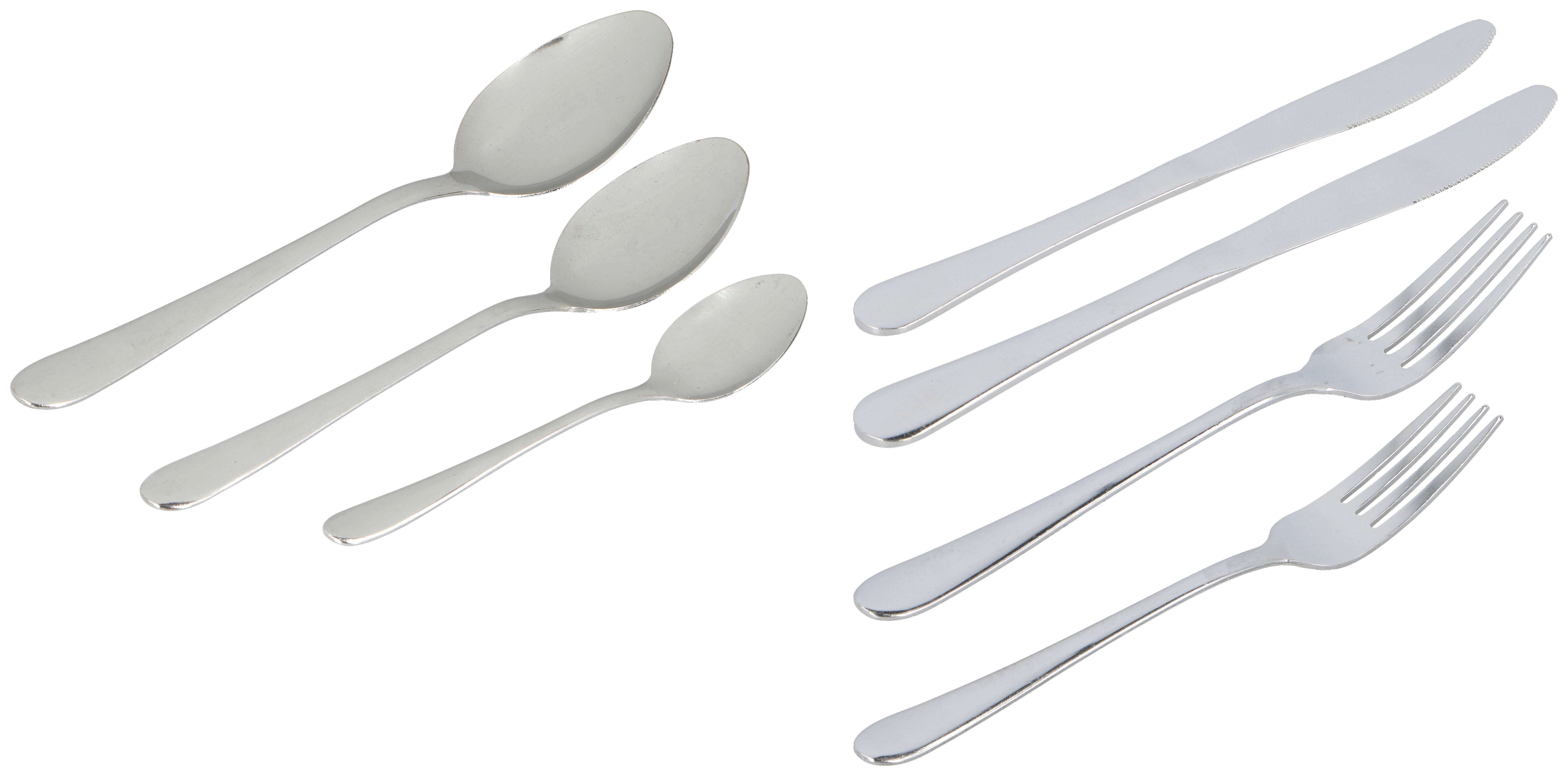 Alpina Besteckset silber Edelstahl 42 tlg. Besteckset_42tlg. - silber - Alpina