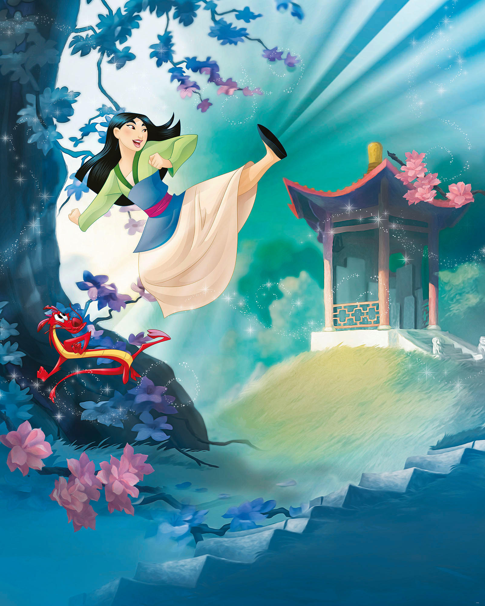 Komar Fototapete Mulan B/L: ca. 200x250 cm Mulan - (200,00/250,00cm) - Komar