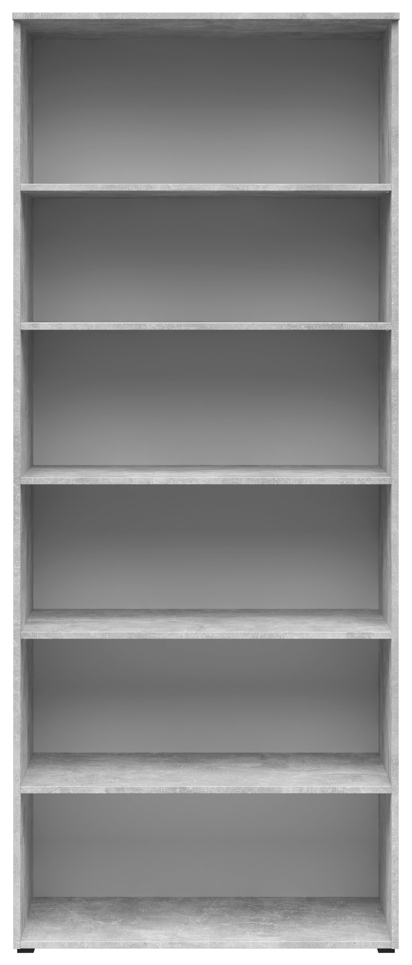 Regal Multi-Stauraum Typ 36 Beton Optik B/H/T: ca. 80x195x40 cm Multi-Stauraum Typ 36 - Beton (80,00/195,00/40,00cm)